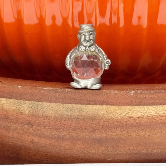 Vintage Cuteri Pewter Old Man with Crystal Belly Miniature - Picture 3 of 12